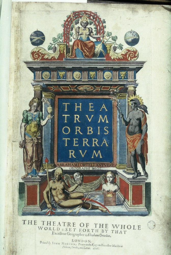 La page de garde du Theatrum Orbis Terrarum